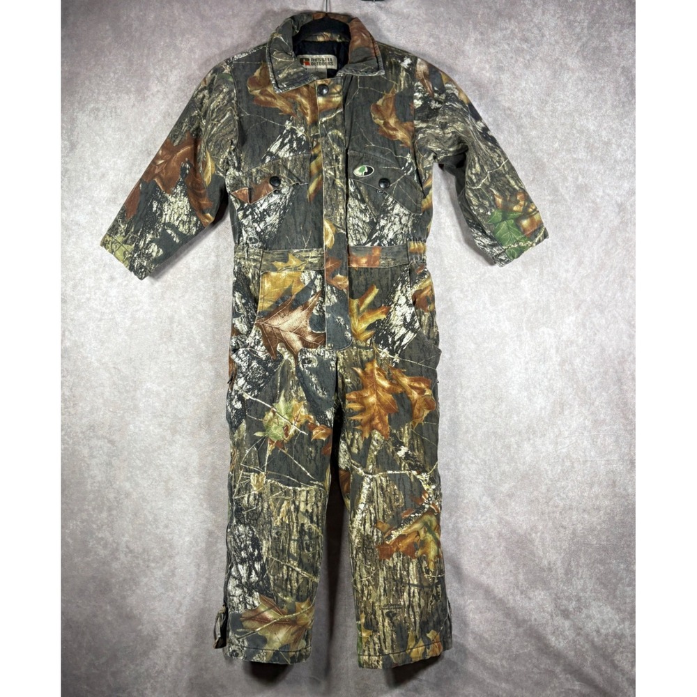 Russell Outdoors Coverall Kids S(6-8) Camo Flintlock Jr Insulated Mossy Oak